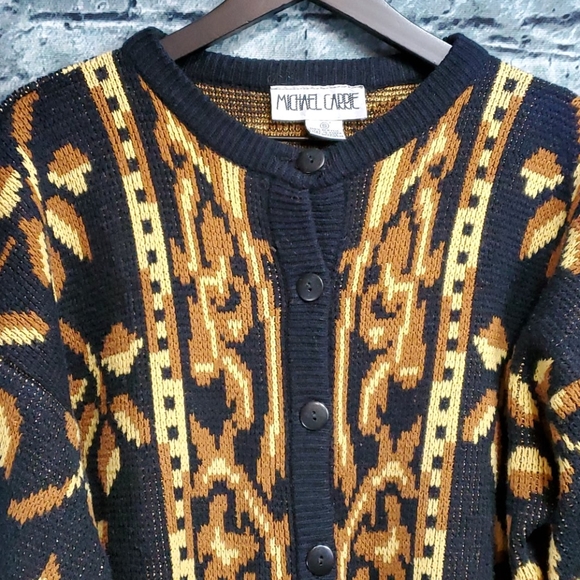 Michael Carrie | Vintage 1980s Chunky Sweater - Picture 3 of 8